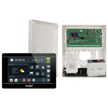 ZESTAW ALARMOWY SATEL INTEGRA 256 PLUS + INT-TSI-B + OPU-3P + AWT800 + 17Ah